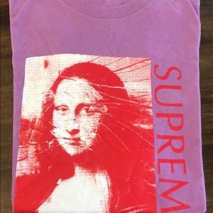 Supreme xl purple Mona Lisa t shirt